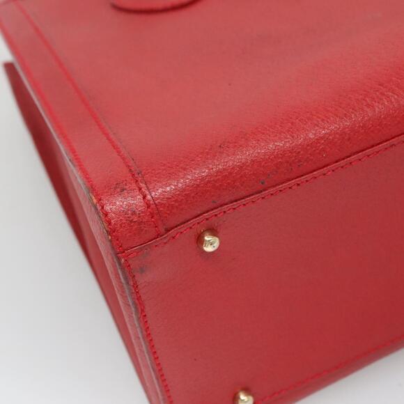 GUCCI Bamboo Hand Bag Leather Red Gold 002 2853 0260 0 - Picture 13 of 16